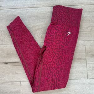 Gymshark Red Patterned Leggings